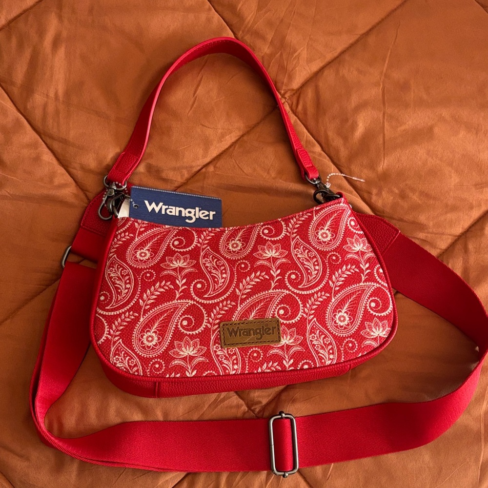 Wrangler Red Paisley Shoulder Bag